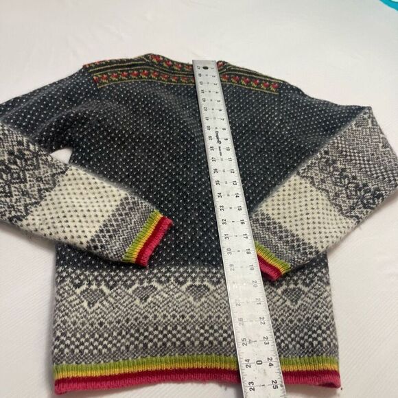 Limited VTG Wool Angora Rabbit Hair Nordic Cardigan Sweater Size Small - Picture 10 of 10